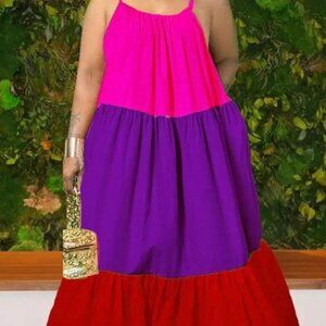 Color Block Sundress